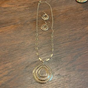 Matching Necklace and Earring Set
